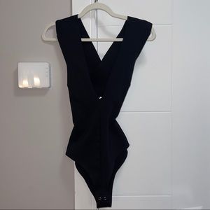 Full cleavage Fashion Nova body Suit